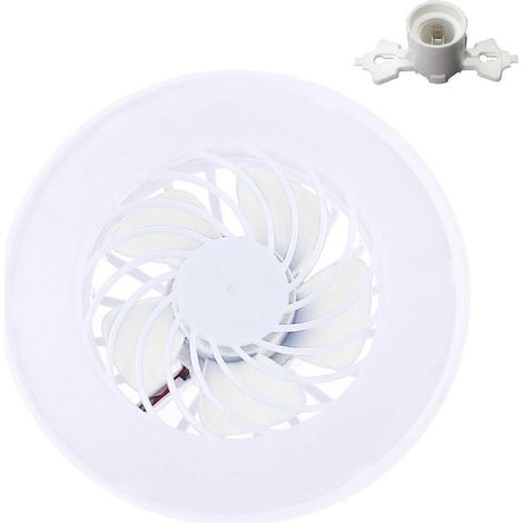 Ventilateur de plafond avec éclairage LED intégré, 5 pales, douille E27, modèle moderne. (1/5)