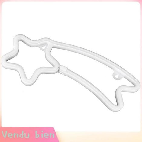 HURRISE Signe au néon Lumière Néon LED Lampe de Signe Néon Forme de Météore Décoration de Fête d'Anniversaire deco applique Bleue (1/4)