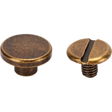 200 jeux d'agrafes en laiton dur de 9 x 5 mm, plaquées uniformément, adaptées à la reliure d'albums photo (bronze antique).