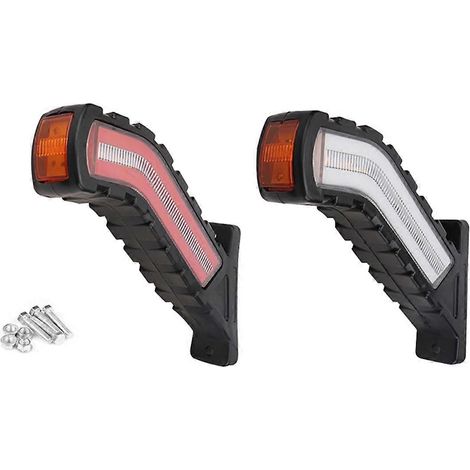 Feux de position latéraux de remorque 12-24 V, clignotants à effet d'eau, feux extérieurs universels pour voiture et fourgonnette. (1/5)