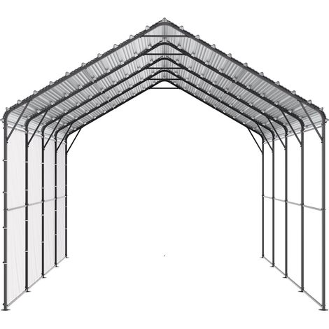 Mophorn 12' x 20' Carport in metallo resistente, tenda per auto da esterno con struttura e tetto in acciaio zincato, pareti laterali rimovibili, riparo multiuso per pick-up, barca, auto e trattori (1/5)