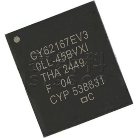 CY62167EV30LL-45BVXI Electronic component chip IC, 5 units of electronic component chips, 5 units shipped.