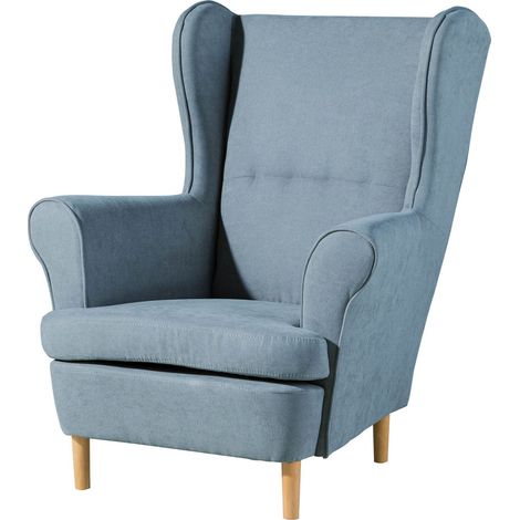 SCANDI 108 Poltrona - stoffa / blu 71x74x105 (1/3)