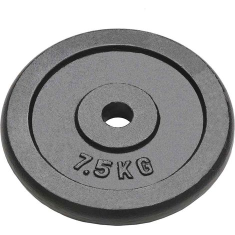 vidaXL Discos de pesas de hierro fundido 4 uds 4x7,5 kg (1/2)