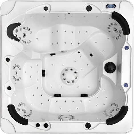 Spa 6 places blanc avec accessoires - Gamme Prestige COMINO - 128 jets - L220 x P220 x H97cm - système Balboa