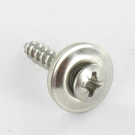 Vis faitage Tête fraisée bombée TFB Pozi Inox A2 Rondelle d'étanchéite EPDM 4.5X55-10 pièces (1/4)