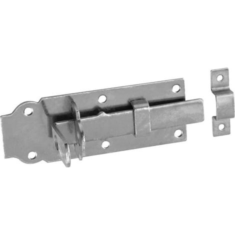 Verrou droit - Serrure de porte - Serrure de porte de jardin - Verrou de porte - 140 x 55 x 5,0 mm - Verrou pour cadenas - Verrou coulissant (1/5)