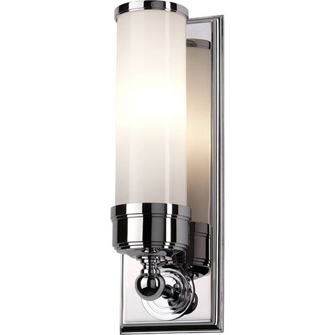 Wandlampe Spiegelleuchte Lampe LED Glas Badezimmerleuchte chrom poliert IP44 (1/5)