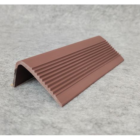 bande antidérapante en forme de L pour marches d'escalier protection imperméable adaptée à la maison et aux centres commerciaux 1 m 1 Marron (1/5)