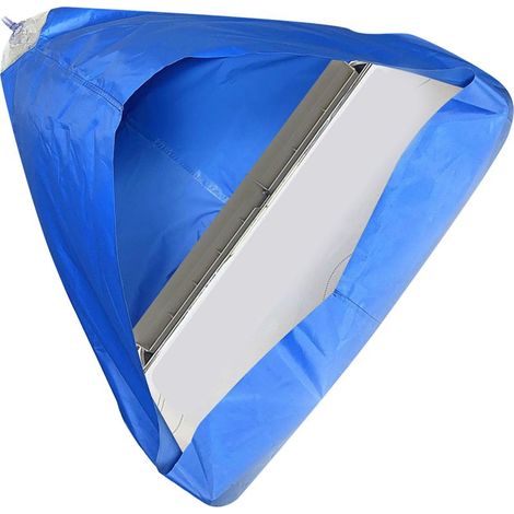 Housse de protection pour nettoyage de climatiseur, avec tube, forme en entonnoir et grande capacité (1/5)
