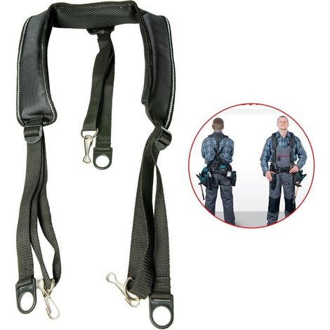 Black Super Heavyweight Support Tool Belt Braces Fit Makita Dewalt Bosch Belts (1/5)