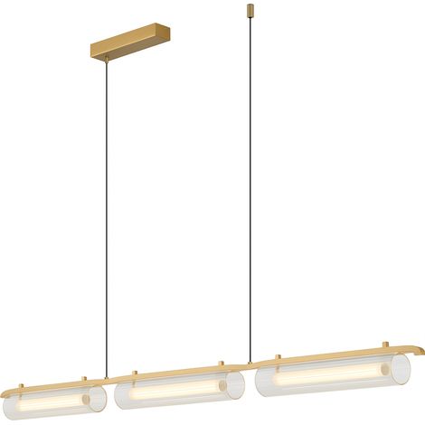 Selena - Lámpara de mesa colgante de 126 cm, color dorado