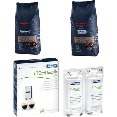Ersatzteil - 2 Pakete KIMBO Arabica, 1KG und 1 Entkalker Set -  - DELONGHI