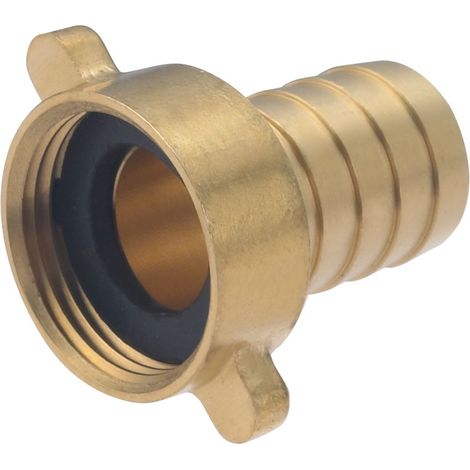 Nez de robinet cannelé en laiton femelle 20x27 – Tuyau Ø19 mm – Joint caoutchouc inclus – Installation facile sans outil – Aroz