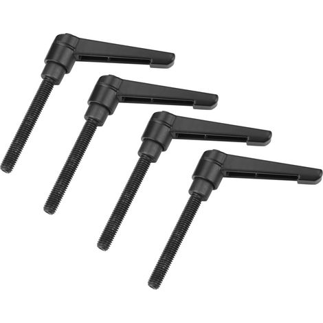4PCS Metal Machine Knobs Adjustable Fixing Handle M8 Male Thread (50mm)