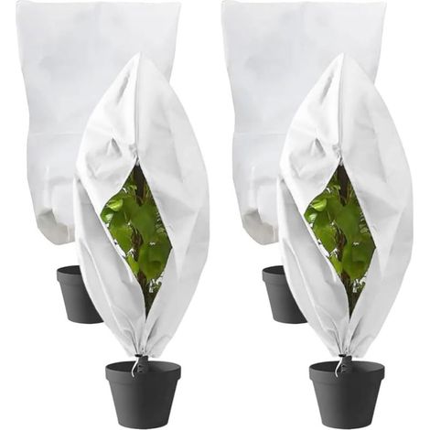 Voile Hivernage - 120 x 80 cm - Pour Plantes Extérieures - Respirant et Translucide - 4 Pièces (1/5)