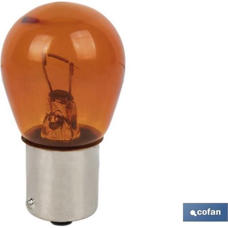 Lampada Cofan 1 polo ambra offset py21w (bau15s) 12v "vendita unitaria"