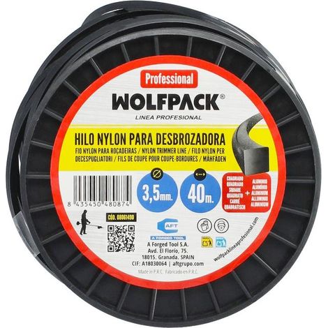 hilo nylon / aluminio cuadrado profesional ø 3,5 mm. (bobina 40 metros) (1/5)