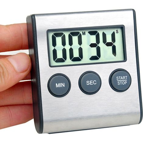 Mini-Digital-Küchentimer, Wecker, digitaler Kochtimer, tragbarer magnetischer Countdown-Timer, ideal für Grillabende, Spa-Besuche, Kochen und vieles mehr. (1/5)