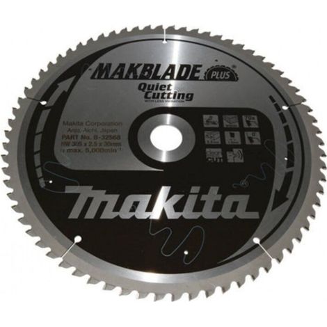 B-32568 Makblade Plus Silenced TCT lame de scie 305x30 pour scies à onglets pour le bois