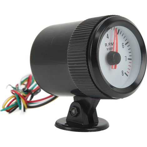 Convient aux tachymètres de 52 mm avec rétroéclairage LED bleu, plage de mesure 0-8000 tr/min, convient aux applications automobiles.
