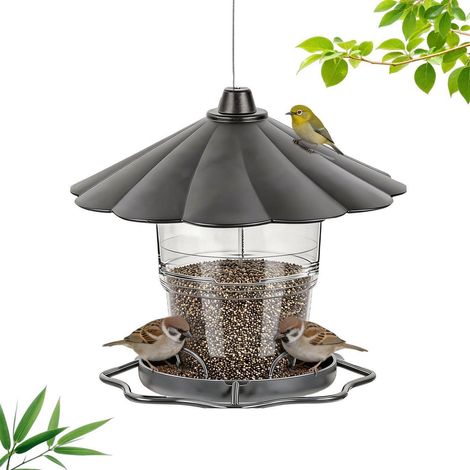 Mangeoire pliable pour oiseaux à suspendre, résistante aux intempéries, capacité 1000ml