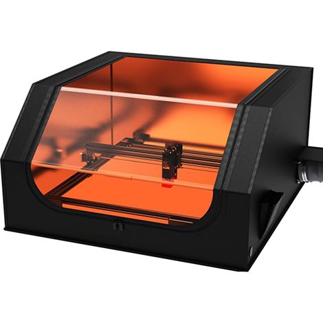Boîtier de gravure laser 70 x 72 x 40 cm, couvercle de protection pour découpeur laser à feuilles en aluminium Poly, hotte de sécurité ignifuge et anti-poussière avec ouverture d'évacuation de la (1/5)