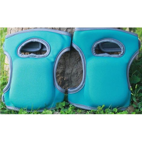 Genouillères de jardinage – Genouillères unisexes en néoprène souple, adaptées aux travaux de construction et aux travaux quotidiens (bleu lac). (1/5)