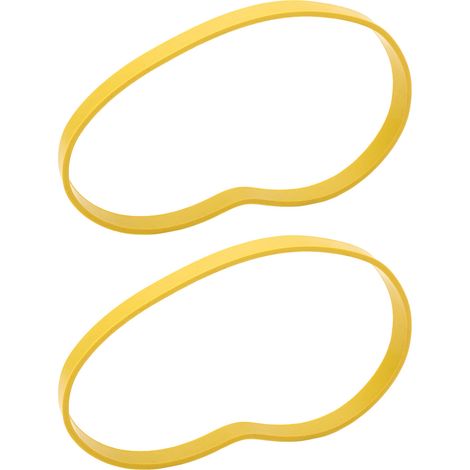 Satz mit 2 rutschfesten Bandsägenreifen, gelbes Gummi, Ersatz für 8-Zoll-Bandsägenräder (1/5)