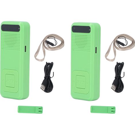 Talkie-walkie UHF portatif 400‑470MHz rechargeable pour adultes, randonnée, vélo et hôtel (1/5)