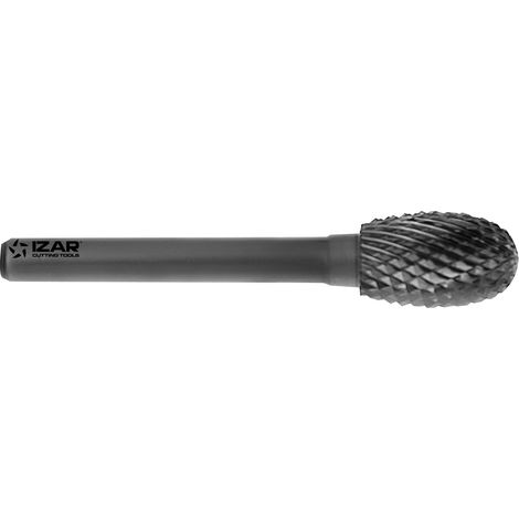 Fresa Rotativa Metal Duro Tipo E Gota-Oval - 9257 - 03,00X03,00 mm Dent.4 IZAR (1/4)