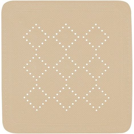 Tapis Fond de douche PVC ALASKA 55x55cm Beige Bahamas Spirella (1/2)