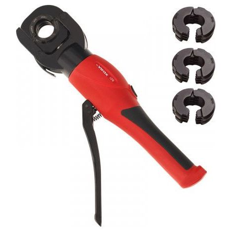 Virax – Presse hydraulique manuelle Viper® i26 – Force de pression 42kN – Inserts TH Ø12-26 mm – Tête pivotante 180° – Coffret VIRABOX