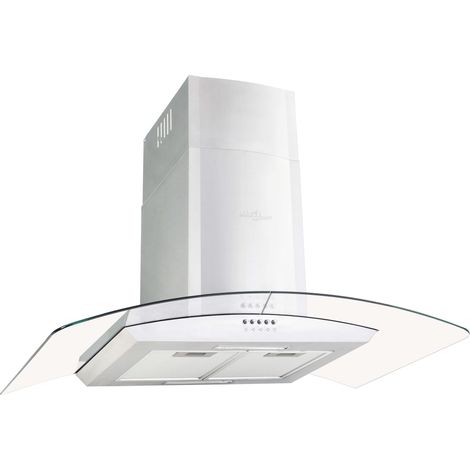 Hotte murale 90 cm acier inoxydable 756 m³/h led (1/5)
