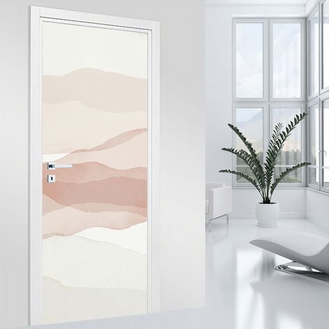 Stickers pour porte - Paysage boho - 63 x 205 cm - Adhésif MAT (1/2)