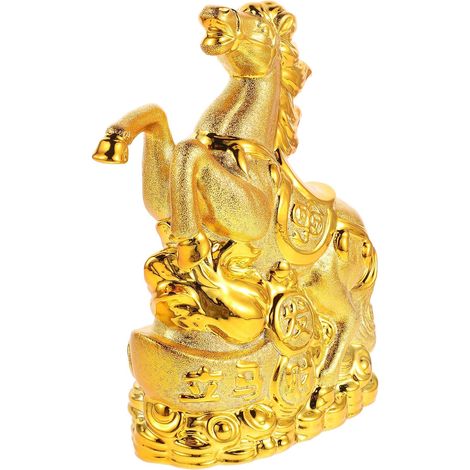 Tirelire Cheval Céramique Figurine Économies Décoration Intérieure Bocal Monnaie (1/5)