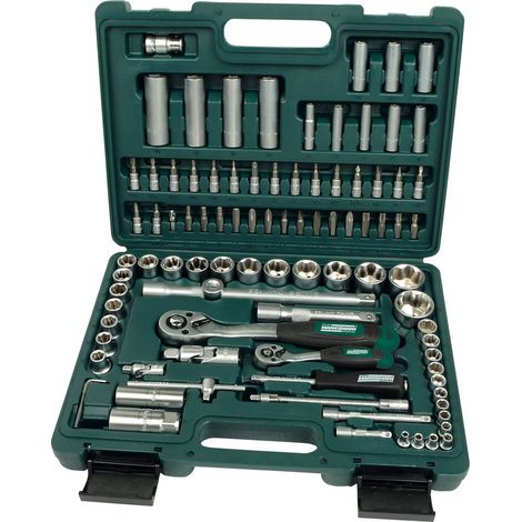 Brüder Mannesmann Jeu de clés à douille métrique 1/4" (6.3 mm), 1/2" (12.5 mm) 94 pièces M 2055-SL (1/2)