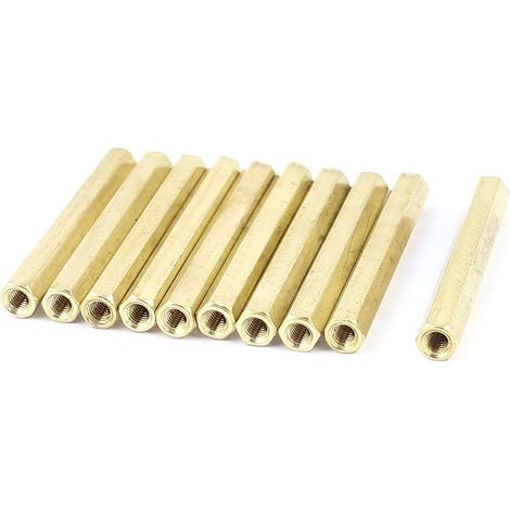 Entretoise hexagonale M3 x 40 mm Innen- / Innengewinde Messing, pilier PCB, 10 pièces (d9dce8759ddfc (1/2)
