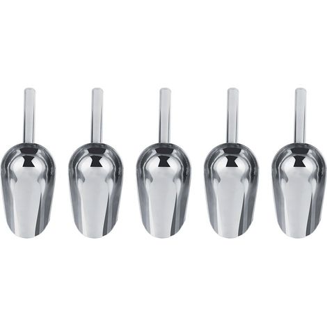 Set de 5 x Pelle Alimentaire en Acier Inoxydable Pelle Multifonction Buffet de Bonbons à Glace Grain Patisserie Sucre (1/5)