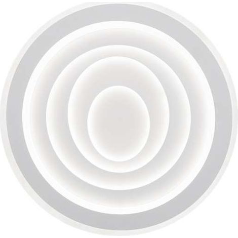 Plafón led modelo Castedu acabado blanco, 7cm(alto) 48cm(ancho) 48cm(fondo) . (1/5)