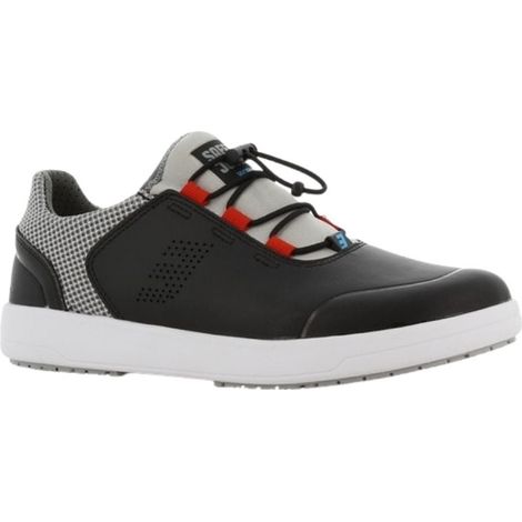 Scarpa da lavoro leggera e confortevole Jogger di sicurezza EDEN O1 LOW ESD SRC Argento / Nero 37