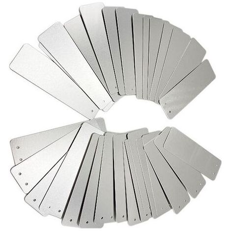 Garden signs made of aluminum, 100 pieces, rectangular, for outdoor use, metal signs, plant signs, aluminum signs (1/5)
