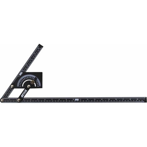 Transportador ajustable AWTOOLS, modelo 230x500 mm, 180 grados, herramienta precisa y duradera, ideal para medición de ángulos, marcado exacto y proyectos de carpintería.