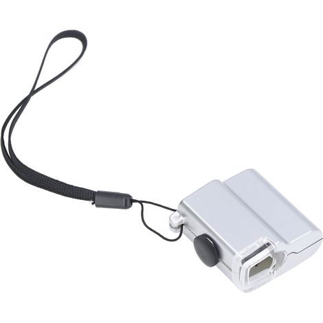 Mini loupe 55X antidérapante et portable avec lumière LED pour l'expertise de bijoux et l'entretien de montres (1/5)