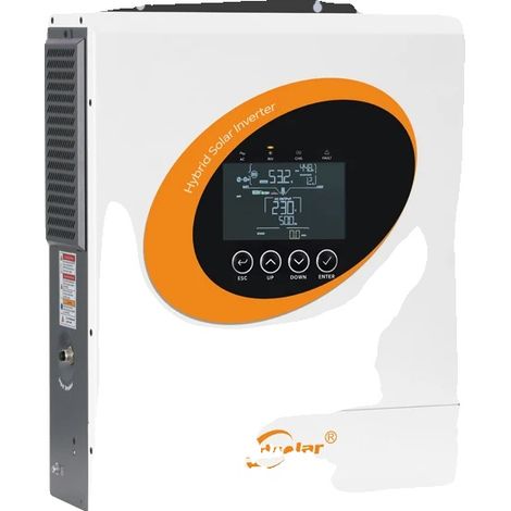 Inversor solar híbrido, salida de onda sinusoidal pura, monitorización WiFi, 6,5 kW 48 V WiFi, 220-240 V, 48 V (1/2)