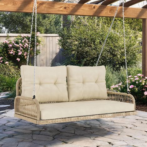 Mobilier de jardin en rotin en acier PE-Rattan 115 x 66 x 44 cm (1/5)