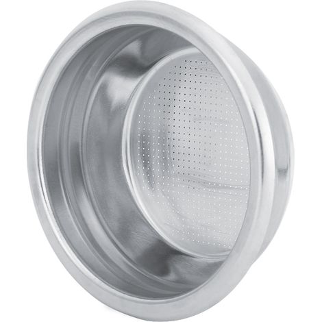 Filtre à double paroi poreuse de 58 mm pour machine à café semi-automatique, avec poignée et fond (double). (1/5)