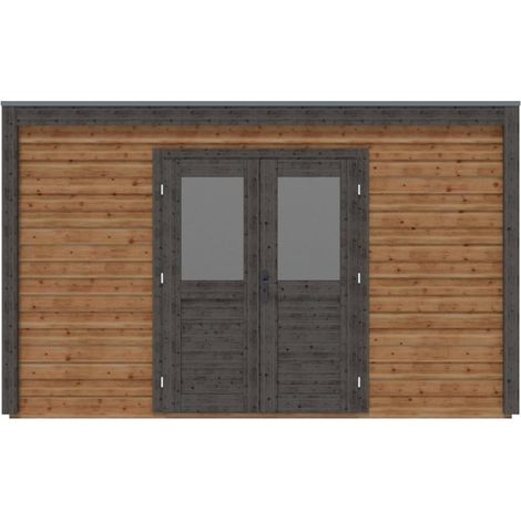 Casetta da giardino in legno Nova 4.09x3.09 m - 12.64 m2 - 28 mm - impregnata - 000173 (1/3)