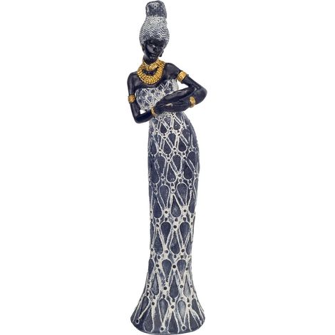 Signes Grimalt Figure de figure africaine  Figure africaine africaine et éléphants noirs 34x7x9cm 27980 (1/5)
