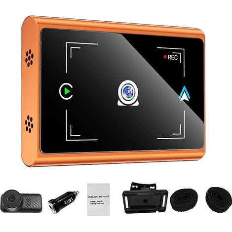 Auto-Babyphone mit CarPlay, Android Auto, 1080p HD-Rückfahrkamera, Bluetooth + WLAN, Rücksitz-Monitor und Aufnahmefunktion für Haustiere (1/5)